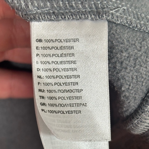 The North Face Women’s Full Zip Hoodie Small Gray Pink Logo Lightweight Jacket - Picture 5 of 11